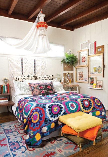 small-bohemian-bedroom-design